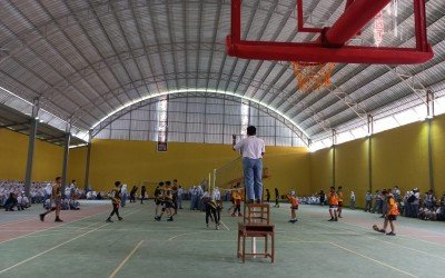 Pertandingan Volley Ball di SMK N 1 Punggelan